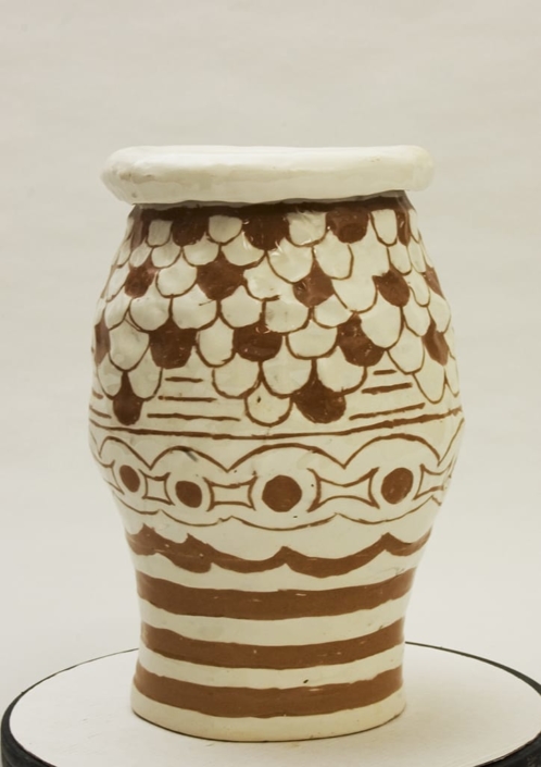 Giuseppe Canali Vaso Inciso Ceramica
